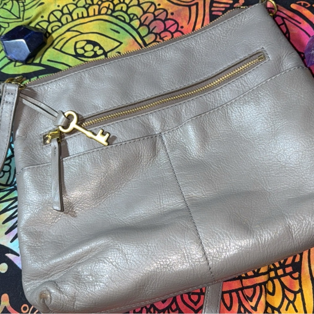 Fossil Leather Crossbody Bag